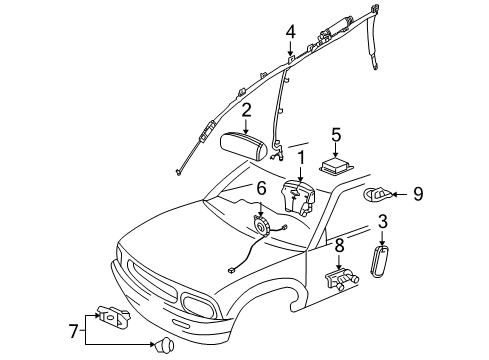 GM 15906930 Module Assembly, Inflator Restraint Sensor & Diagnostic