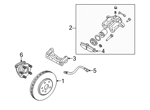 GM 88957162 Repair Kit,Rear Brake Caliper Hydraulic