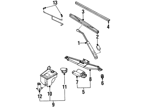 GM 21114557 Motor Asm,Windshield Wiper