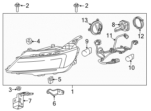 GM 84456553 Harness Assembly, Hdlp Wrg