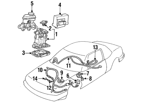 GM 10063521 Bracket, Electronic Brake Control Module