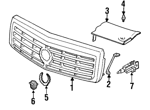 GM 3543026 Bracket, Radiator Grille Outer