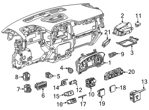 GM 85579616 CLUSTER ASM-INST