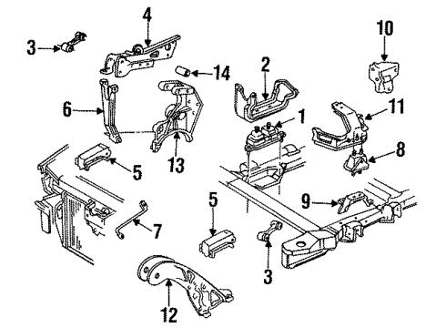 GM 22547828 Bracket, P/S Pump Rear Adjust