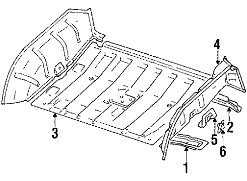 GM 30020341 Panel,Rear Floor