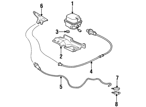 GM 25645399 Cable Assembly, Cruise Control Servo