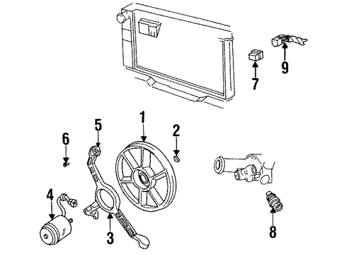 GM 22137329 Bracket,Engine Coolant Fan