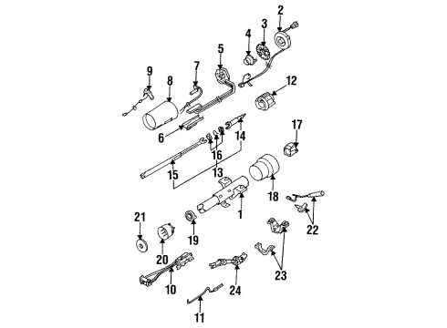 GM 7844563 Actuator, Steering Column Ignition Switch