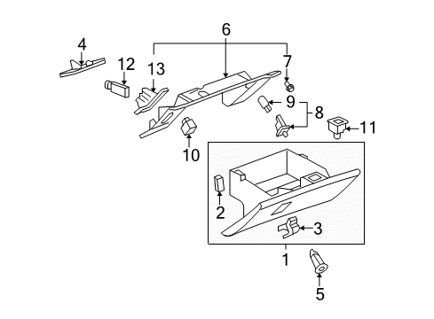 GM 15294782 Plug, Instrument Panel Compartment Hole *Black