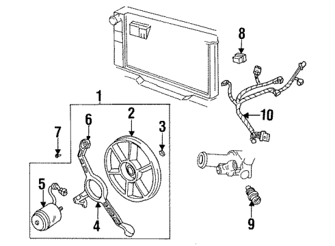 GM 22136938 Bracket,Engine Coolant Fan