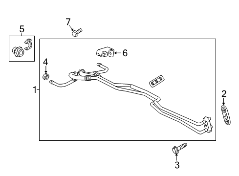 GM 84331393 Pipe Assembly, Trans Fluid Clr Inl & Otlt