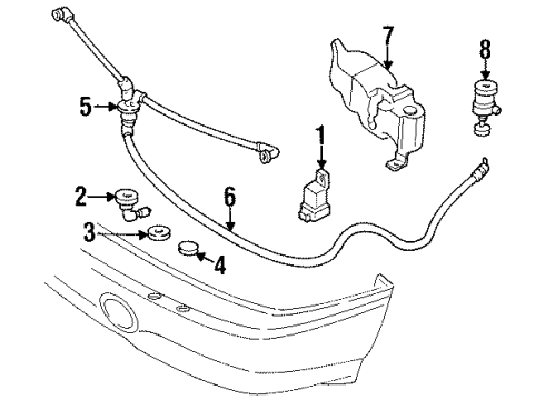 GM 25602545 Module Assembly, Headlamp Washer Pump