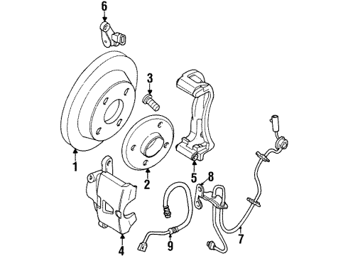 GM 21020281 Sensor,Front Speed