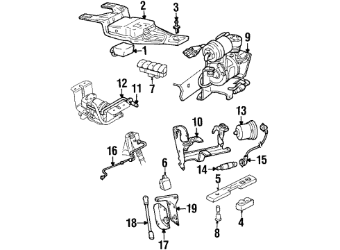 GM 25600140 Escutcheon, Inflator Air Switch