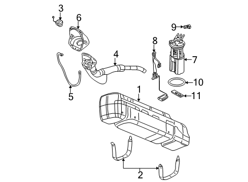 GM 15068141 Shield, Fuel Tank *Marked Print