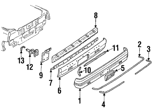 GM 919638 Reflector Assembly, Rear Bumper