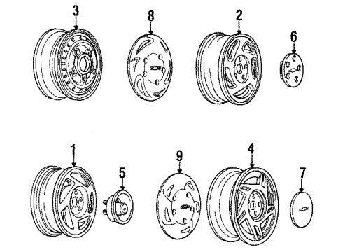 GM 22579131 Hub Cap ASSEMBLY