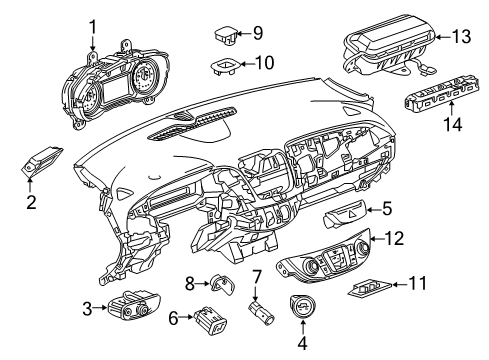 GM 84141849 Instrument Cluster Assembly