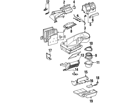 GM 21031421 Housing Asm, Heater & A/C Control Panel