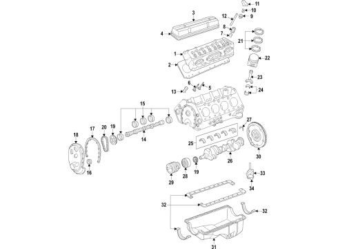 GM 12531215 Bearing Kit,Crankshaft