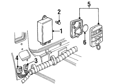 GM 12101875 Connector, W/Leads, 8-Way F. *Blue