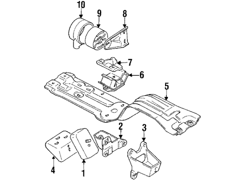 GM 30020414 Member,Engine Rear Mounting (On Esn)