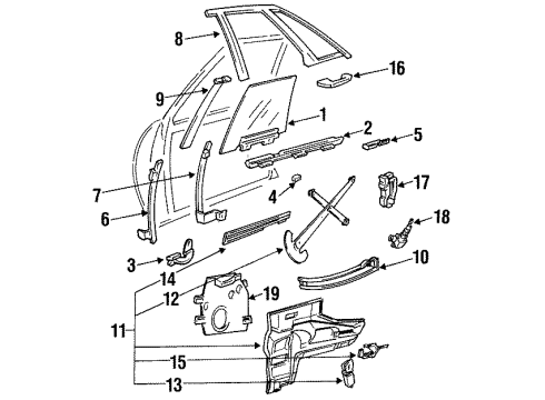 GM 16607599 Rod, Front Side Door Module Locking