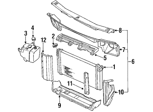 GM 25526510 Insulator, Radiator Condenser Mount, Lower