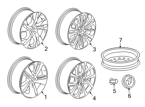 GM 39109595 Wheel Rim, 19X8.5J Aluminum 49Mm O/S 115X5Xm12B/C