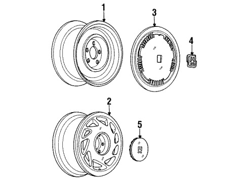 GM 12503566 Wheel Rim, 15 X 7