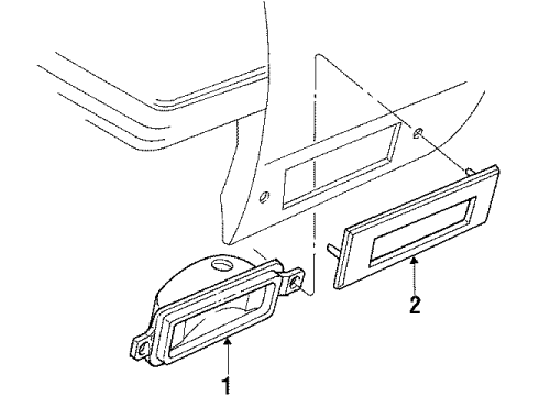 GM 25502122 Bezel, Corner Lamp Rh