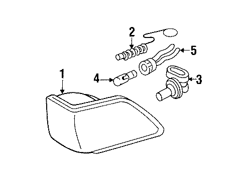 GM 9442880 Bulb,Parking & Turn Signal Lamp (W/Sckt)