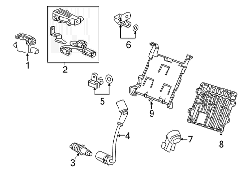 GM 12724472 RETAINER-IGN COIL BOLT