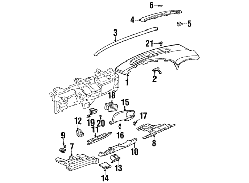 GM 25721765 Grille Assembly, Windshield Defroster Nozzle *Neutral