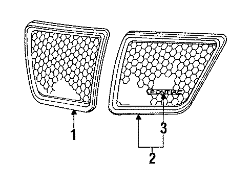 GM 22548459 Plate Assembly, Radiator Grille Name