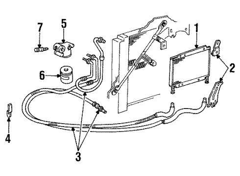 GM 3537304 Engine Oil Cooler Inlet Hose Assembly