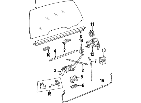 GM 20160447 Plate Asm Tail Gate