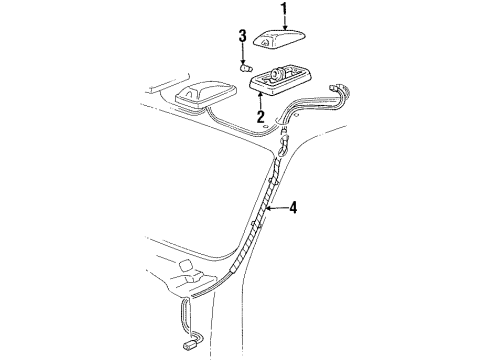 GM 12137213 Harness Assembly, Roof Marker Lamp Wiring