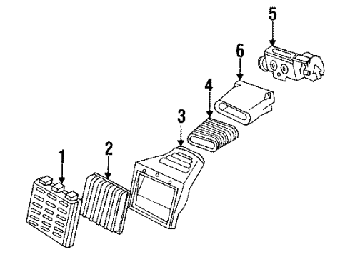 GM 14104557 Duct, Intermediate Air Intake