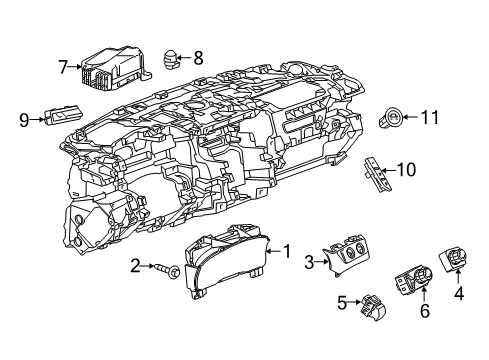 GM 84505078 Instrument Cluster Assembly