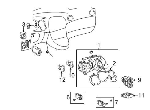 GM 88970243 Relay,Rear Window Defogger