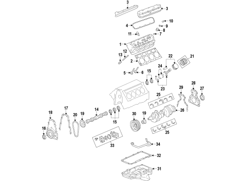 GM 19256262 Engine,Gasoline (Service New)