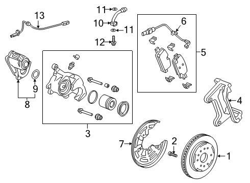 GM 23391055 Hose Assembly, Rear Brk C/Ovr