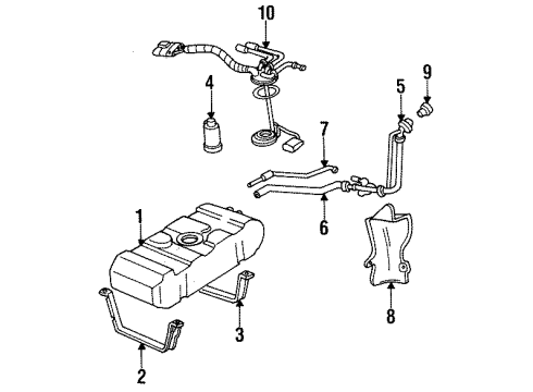 GM 10050537 Shield, Fuel Tank Filler Pipe