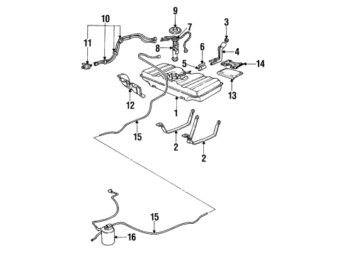 GM 10156971 Strap Assembly, Fuel Tank