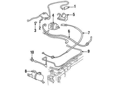 GM 10142059 Cable Assembly, Cruise Control Servo