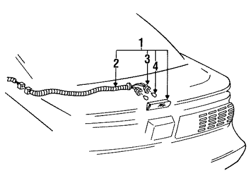 GM 5977470 Lamp Assembly, High Mount Stop