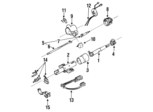 GM 16166293 Switch Assembly, Steering Wheel Horn *Sapphire