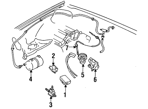 GM 10142097 Cable Assembly, Cruise Control Servo