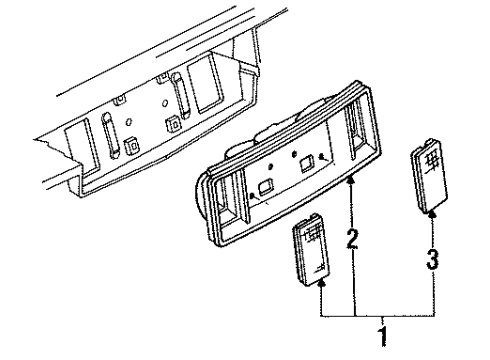 GM 16512919 Back Up & License Pocket Asm